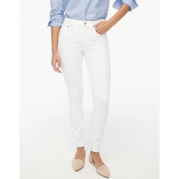 J.Crew Denim - NWT J.Crew 9” Mid Rise Skinny Jeans In Signature Stretch White Size 27